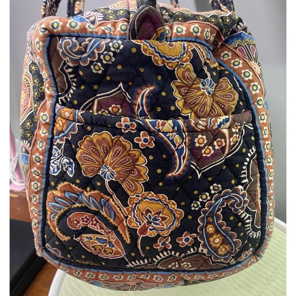 Vera Bradley Retired KENSINGTON Large Tote Overnight Vaca Duffle Bag 16x9x9